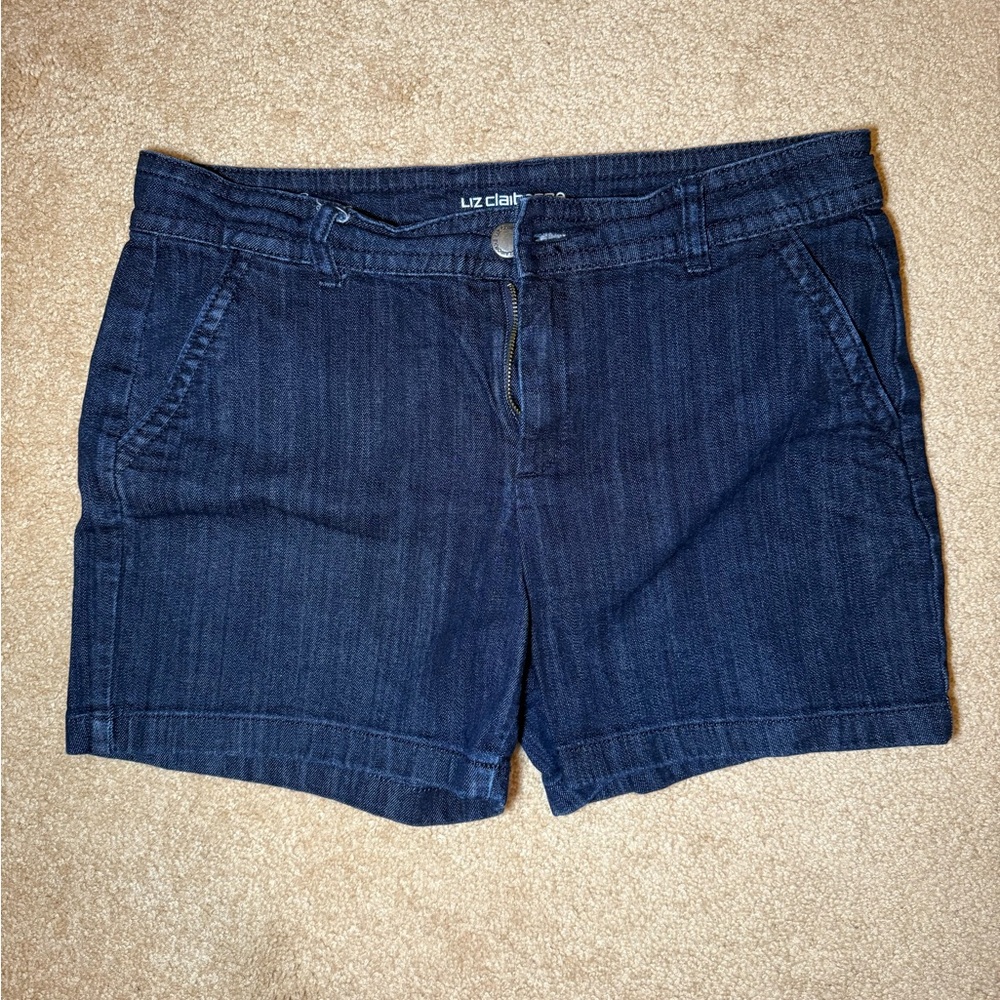 Liz Claiborne Dark Blue Jean Shorts